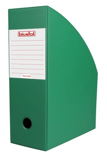 Pojemnik na dokumenty Biurfol, A-4, 100mm, zielony