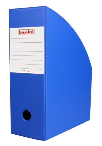Pojemnik na dokumenty Biurfol, A-4, 100mm, niebieski