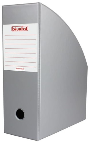 Pojemnik na dokumenty Biurfol, A-4, 100mm, popielaty