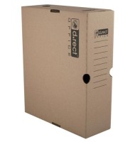 Pudło do archiwum D.Rect, A-4, 80mm, brązowy