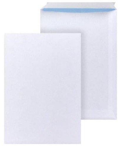 Koperta B-5 biała z paskiem  (500 sztuk)