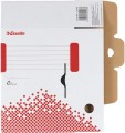Pudło do archiwum Esselte Speedbox A-4, 100mm, biało-czerwone