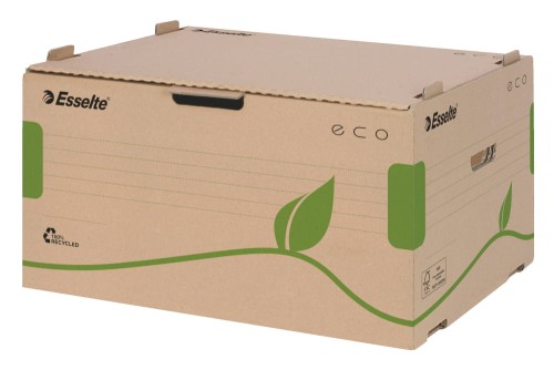 Pudło do archiwum Esselte Eco uchylne z przodu, brązowe