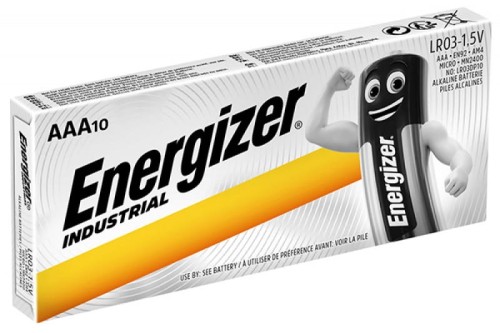 Bateria Energizer Industrial, AAA, 10 sztuk