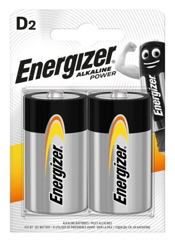 Bateria Energizer Power, LR 20, 2 sztuki
