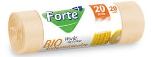 Worki na śmieci 20L/20 sztuk BIOkompostowalne Forte