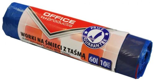 Worki na śmieci 60 L/10 sztuk z taśmą Office
