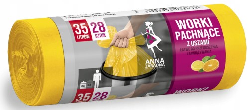Worki na śmieci 35L/28 sztuk zapachowe Anna Zaradna