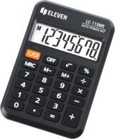 Kalkulator Eleven LC-110NR kieszonkowy, czarny