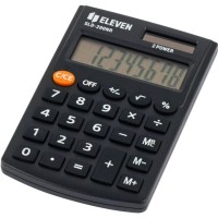 Kalkulator Eleven SLD-200NR kieszonkowy, czarny