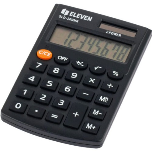 Kalkulator Eleven SLD-200NR kieszonkowy, czarny