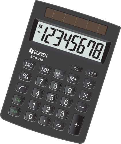 Kalkulator Eleven ECO-210, czarny
