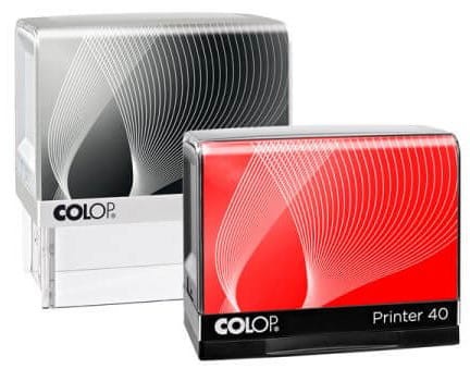 Pieczątka Colop Printer IQ 40 obudowa biała/odbicie czarne