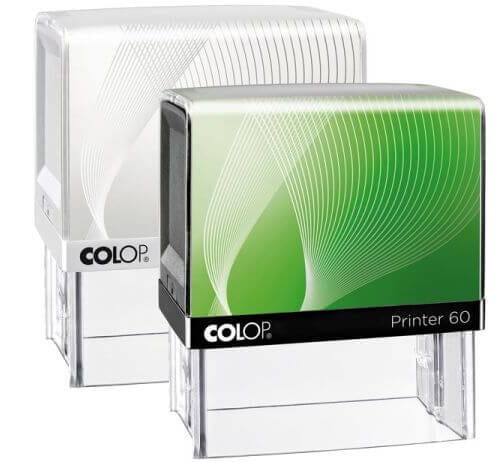 Pieczątka Colop Printer IQ 60 obudowa biała/odbicie niebieskie