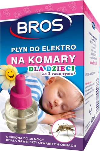 Bros płyn do elektrofumigatora 60 nocy na komary dla dzieci/zapas