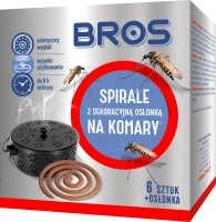 BROS Spirale na komary z dekoracyjną osłonką, 6 sztuk