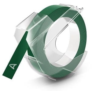 Taśma do drukarki DYMO 9/3 mm biały/zielony S0898160