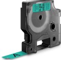 Taśma do druku D1 12/7 czarny/zielony 45019 n/o