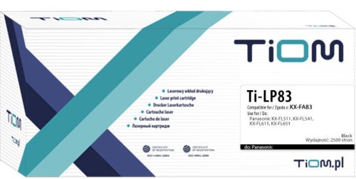 Toner Tiom do Panasonic FA83, KX-FA83E, 2500 stron