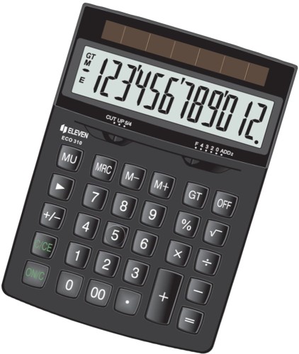 Kalkulator Eleven ECO-310, czarny
