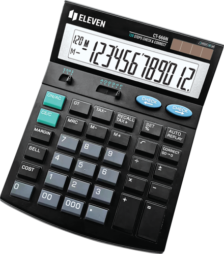 Kalkulator Eleven CT-666N, czarny