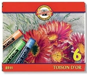 Kredki pastele suche Toison D'or 6 kolorów