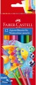 Kredki akwarelowe Faber Castell 12 kolorów + pędzelek