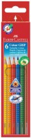 Kredki ołówkowe Faber Castell Grip, 6 kolorów