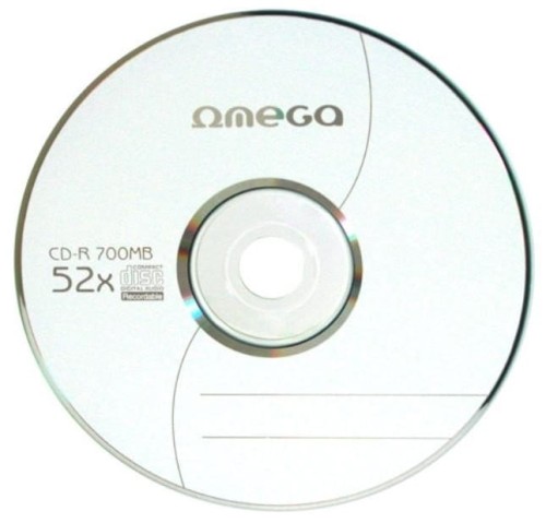 Płyta CD-R Omega, 52x700MB, koperta, 10sztuk
