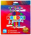 Kredki ołówkowe 24 kolory, z gumką 2555-24 G Polsir