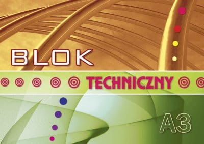 Blok techniczny A-3, kolorowy