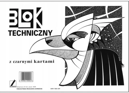 Blok techniczny A-4, czarny