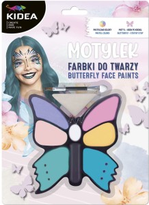 Farby do malowania twarzy Kidea Motylek, 8 kolorów