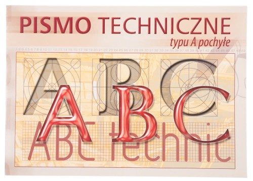 Blok pismo teczniczne A-4, typu "A" pochyłe