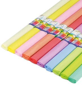 Bibuła marszczona Fiorello, miks kolorów pastelowych, 10 rolek 