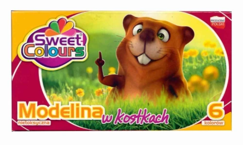 Modelina Koma, 6 kolorów, w kostkach