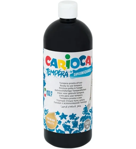 Farby tempera Carioca, 1l czarny