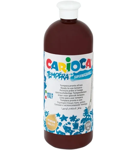 Farby tempera Carioca, 1l brązowy