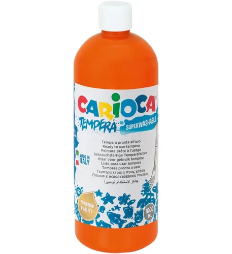 Farby tempera Carioca, 1l pomarańczowy