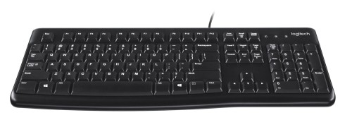 Klawiatura Logitech K120, przewodowa, czarna