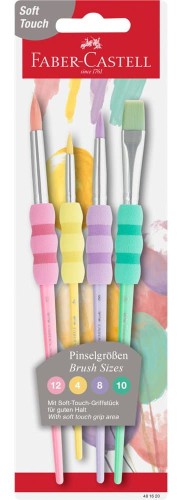Pędzle szkolne Faber Castell, 4 rozmiary