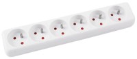 Przedłużacz Office Products, 6 gniazdek, 5m, z uziemieniem
