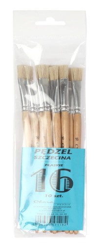 Pędzle szczecina płaskie Allmir 118, rozmiar 16