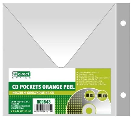Koszulka D.Rect na płyty CD, 10 sztuk