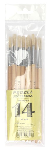 Pędzle szczecina okrągłe Allmir 107, rozmiar 14