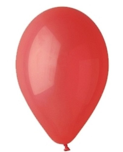 Balon czerwony pastelowy /100 sztuk