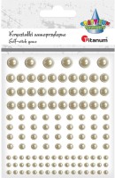 Perełki Titanum Craft-Fun Series samoprzylepne 120 sztuk, białe