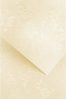 Papier wizytówkowy Floral A-4 Galeria Papieru, 20 arkuszy, kremowy