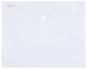 Teczka kopertowa na zatrzask Donau, C-5, transparentna