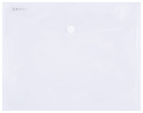 Teczka kopertowa na zatrzask Donau, C-5, transparentna